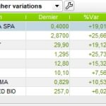 Screener Highest variations