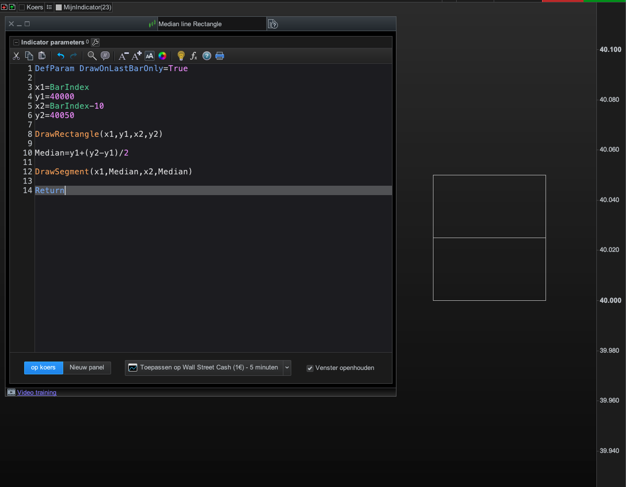 rectangle with median line - ProRealTime Forum - ProRealCode