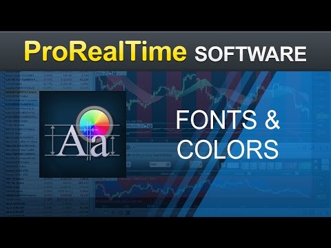 Fonts & Colors - ProRealTime - ProRealTime Video - ProRealCode